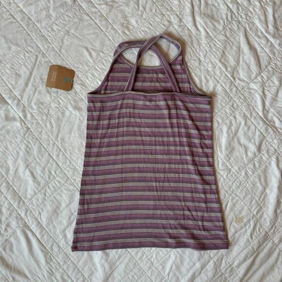 Striped racer back tank top bixby nomad girls large 12 14 boho Summer rayon - Picture 4 of 8